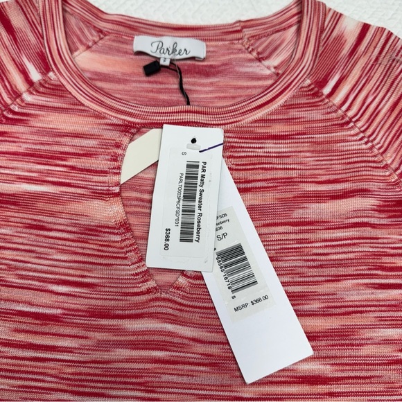 NWT Parker Matty Sweater Roseberry Long Sleeve Size S - Picture 7 of 11